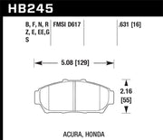 Hawk 94-01 Acura Integra (excl Type R) HP+ Street Front Brake Pads